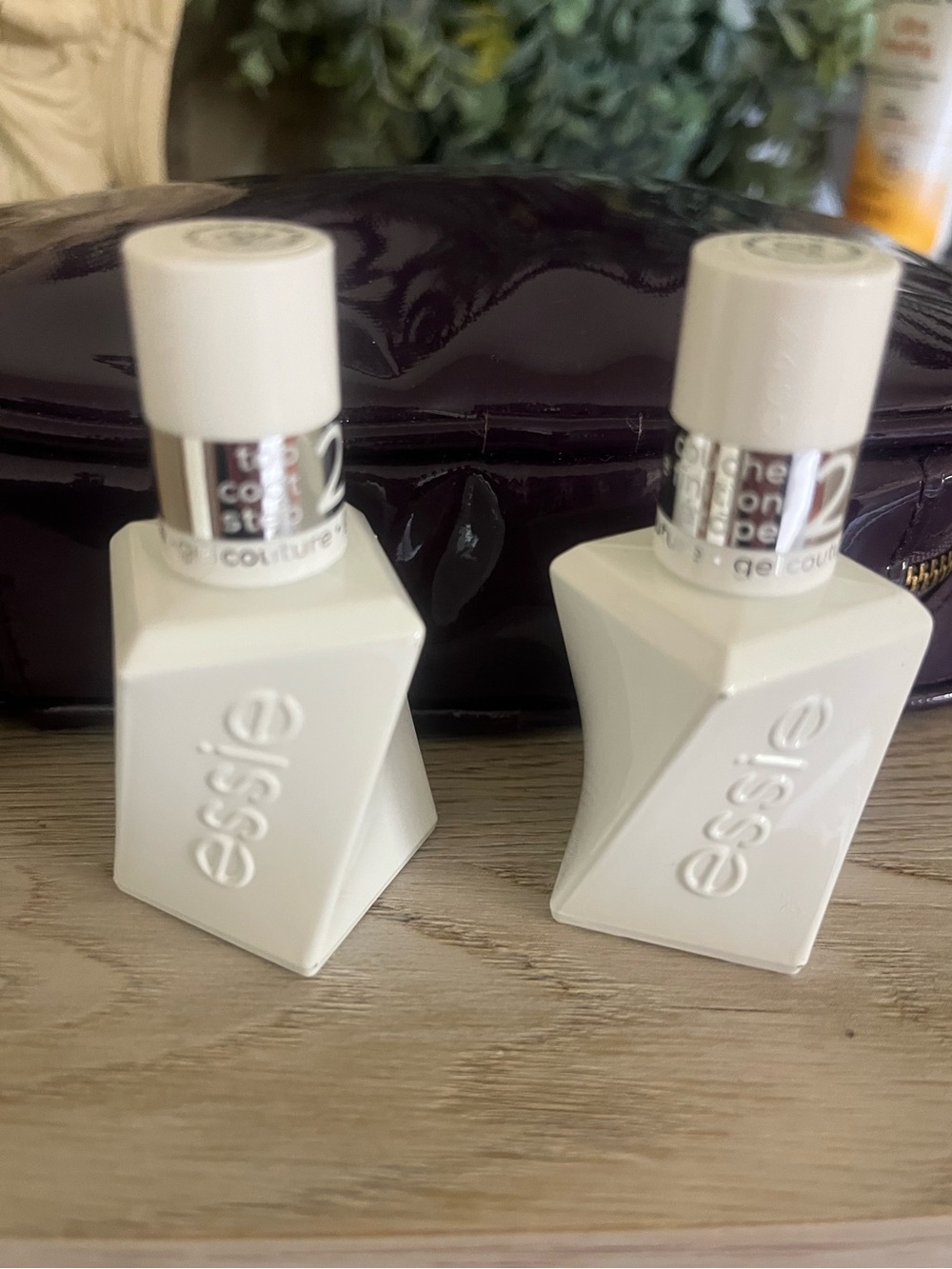 NEW essie Gel Couture Nail Polish 2 pack shiny top coat clear Step 2